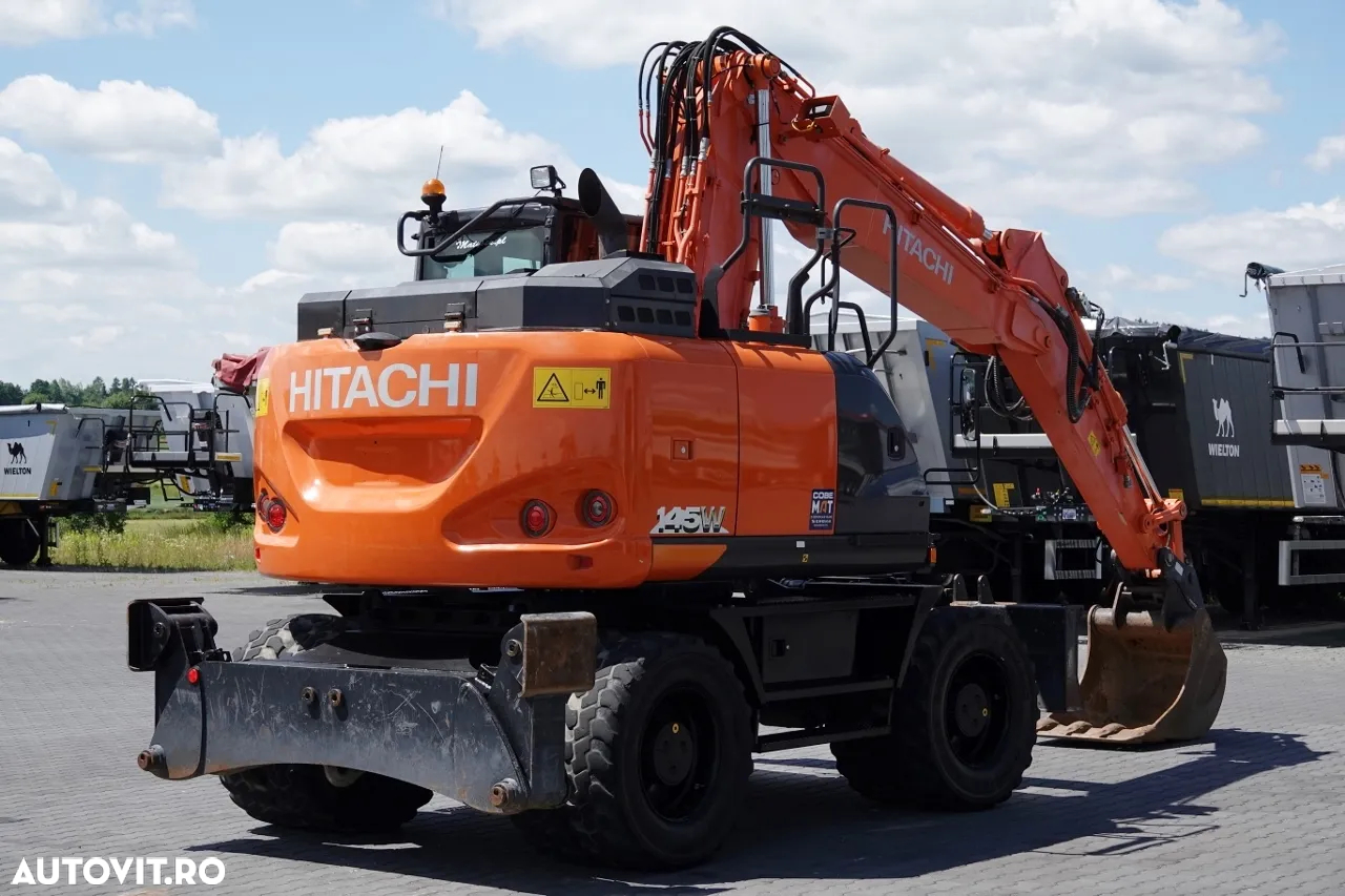 Hitachi 145W / EXCAVATOR PE ROȚI / 2019 / CAMERĂ / CONTRACT DE SERVICE POST-SERVICE - 5