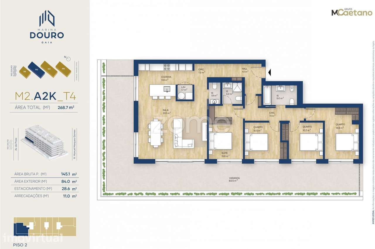 T4 - Empreendimento Marina Douro 2 - Grande imagem: 2/21