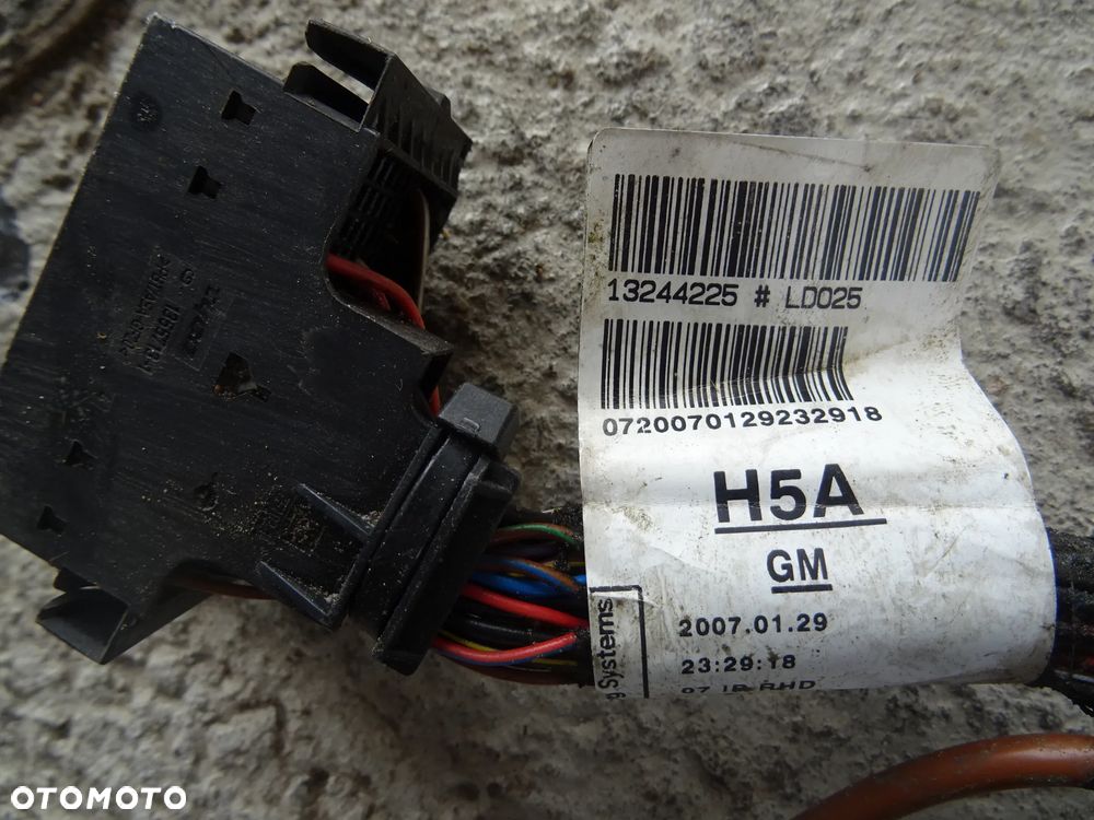 INSTALACJA WIĄZKA ELEKTRYCZNA DESKI ROZDZIELCZEJ KOKPIT PRZEWODY OPEL ASTRA H CABRIO TWINTOP - 3