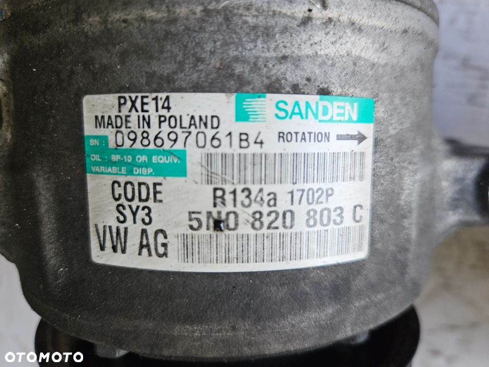 VW Golf Touran Passat B6 Seat Altea 1.9 2.0 TDi kompresor sprężarka klimatyzacji 1K0820859F   5N0820803 C - 9