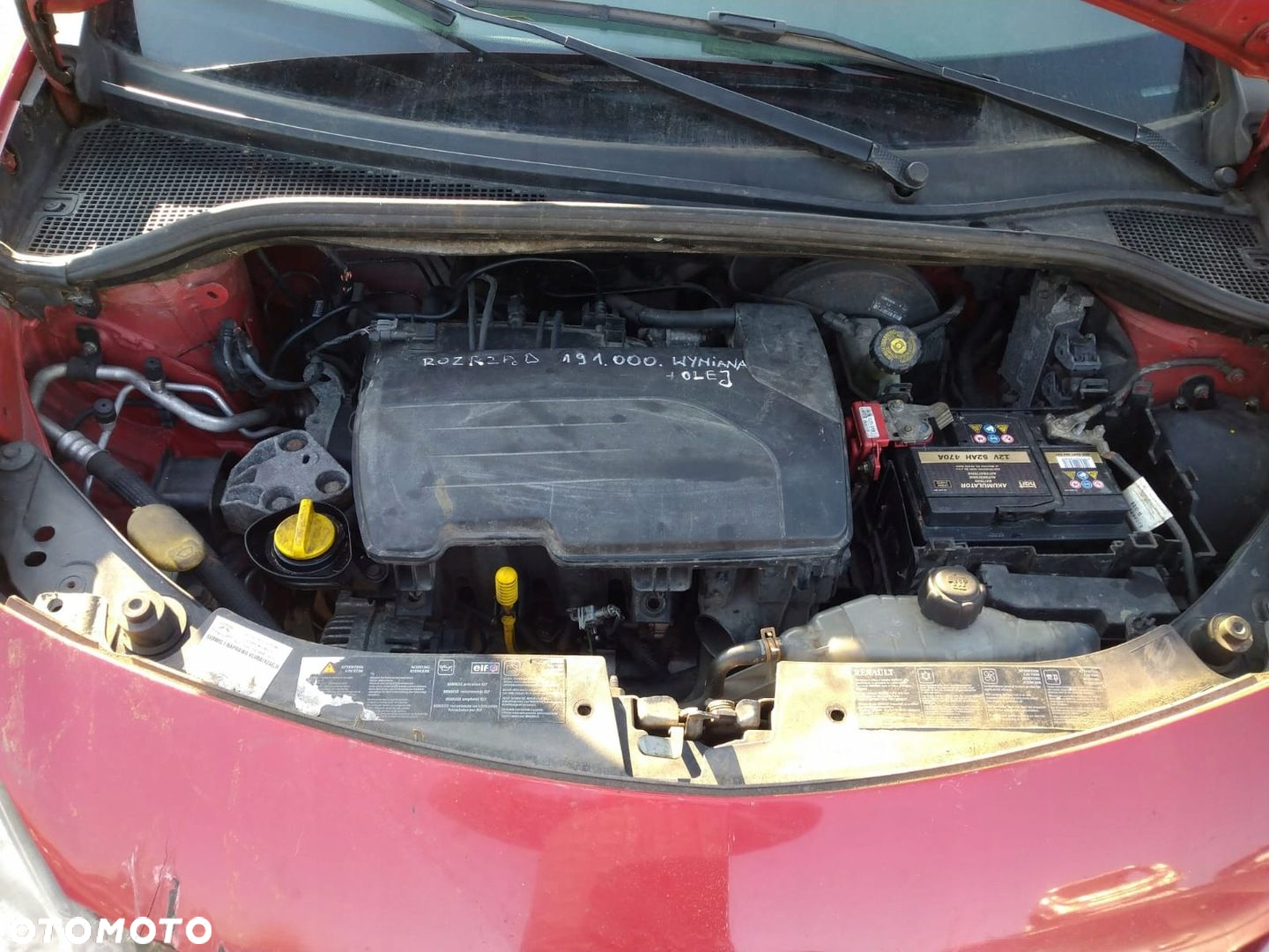 RENAULT CLIO 3 III 5D DRZWI PRAWE PRZÓD PRZEDNIE CZERWONE OV727 0V727 - 15