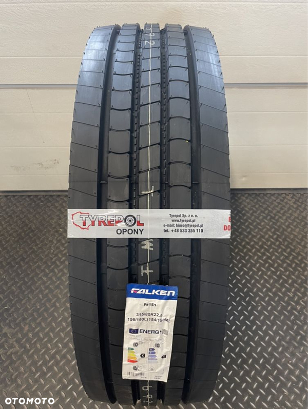 1490netto JAPOŃSKA Opona FALKEN 315/80 R22.5 RI 151 PRZÓD 315 80 Front