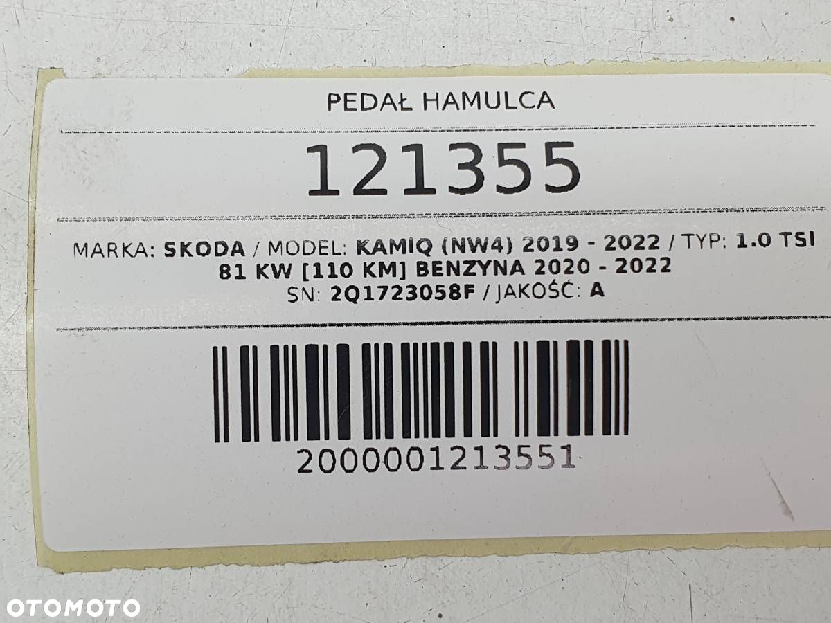 PEDAŁ HAMULCA SKODA KAMIQ 2Q1723058F - 6
