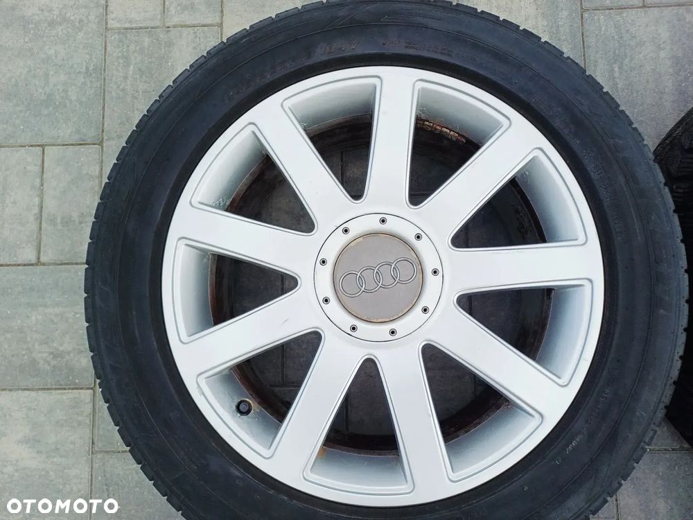 FELGI Z OPONAMI KOŁA ALUMINIOWE AUDI A3 A4 A6 A8 R18 5X112 ET43 8Jx18H2 4E0601025AB NR24 - 4
