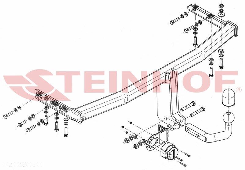 Hak Holowniczy + WIĄZKA 7PIN do Nissan Primera P12 Kombi od 2002 do 2008 - 2