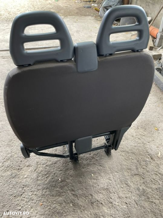 bancheta 2 locuri scaun pasager Fiat ducato model nou Peugeot boxer Citroen Jumper 2016 scaune scaun pasager dreapta 2 locuri doua persoane cu centura si suport compatibile cu mai multe modele de dube - 2