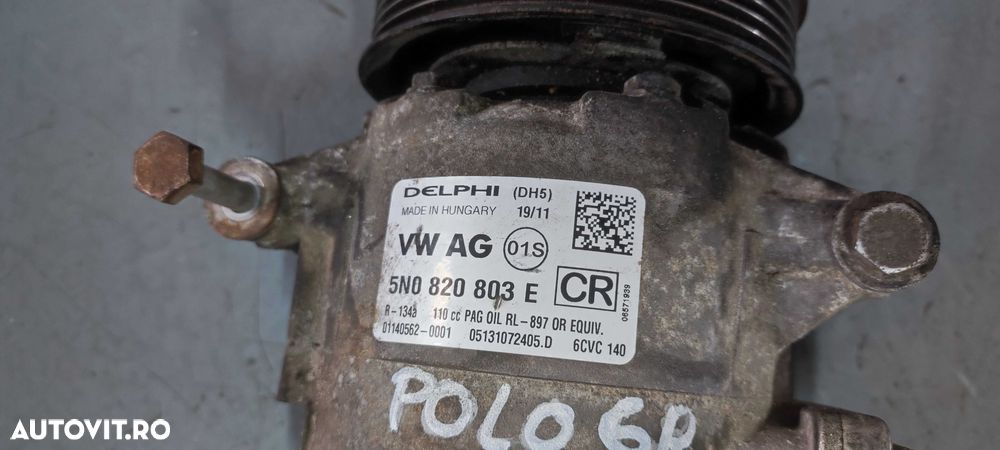 Compresor clima volkswagen vw polo 6R 1.6 CAY cod 5N0820803E - 3