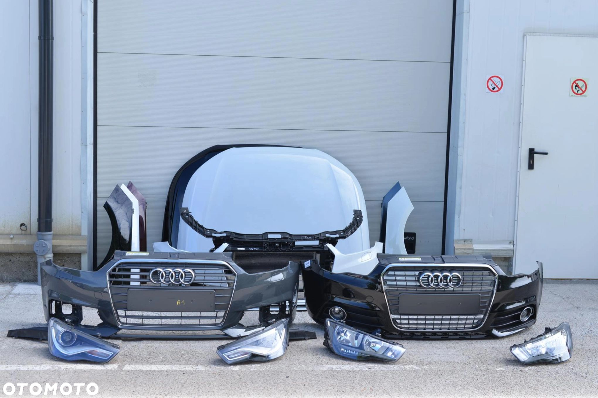 MASKA ZDERZAK GRILL BŁOTNIK LAMPA H7 XENON FULL LED PAS BELKA AUDI A1 8X0 - 2