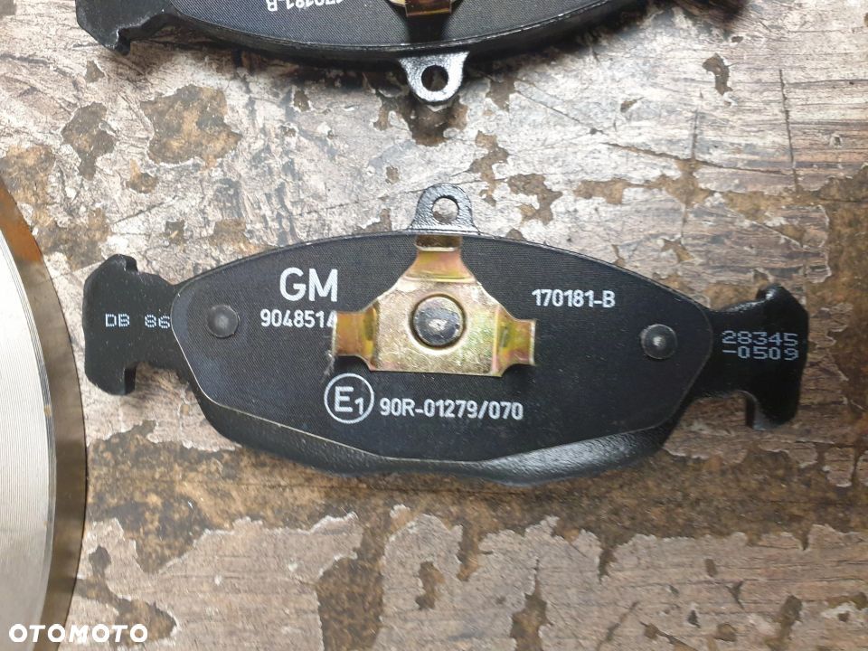 Oryginalne tarcze hamulcowe klocki Opel Astra Corsa 93182290 - 4