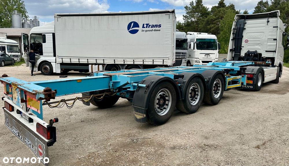 Broshuis PODKONTENEROWA ROZSUWANA TYŁ i PRZÓD SAF 2xOŚ PODNOSZONA 1x20 2x20 1x35 1x40 1x45 WAGA:5400kg 2006r - 2