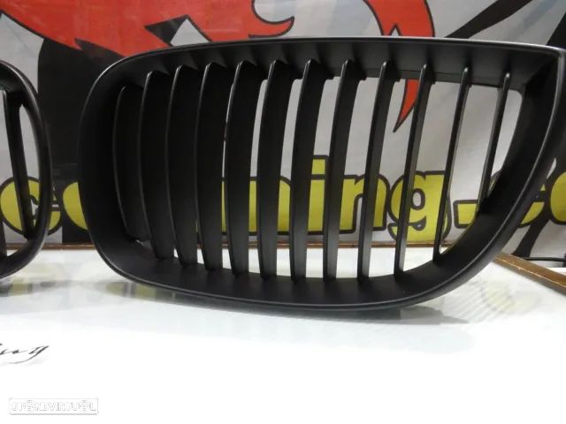 Grelha frontal em plástico ABS para BMW E81 / E82 / E87 / E88 04-07 em preto mate - 8
