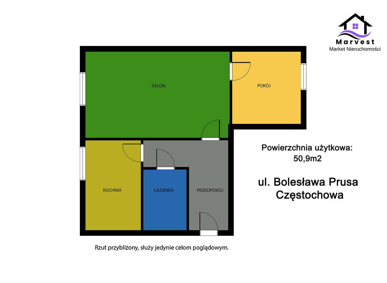 Raków | Duże mieszkanie z potencjałem na trzy pokoje!