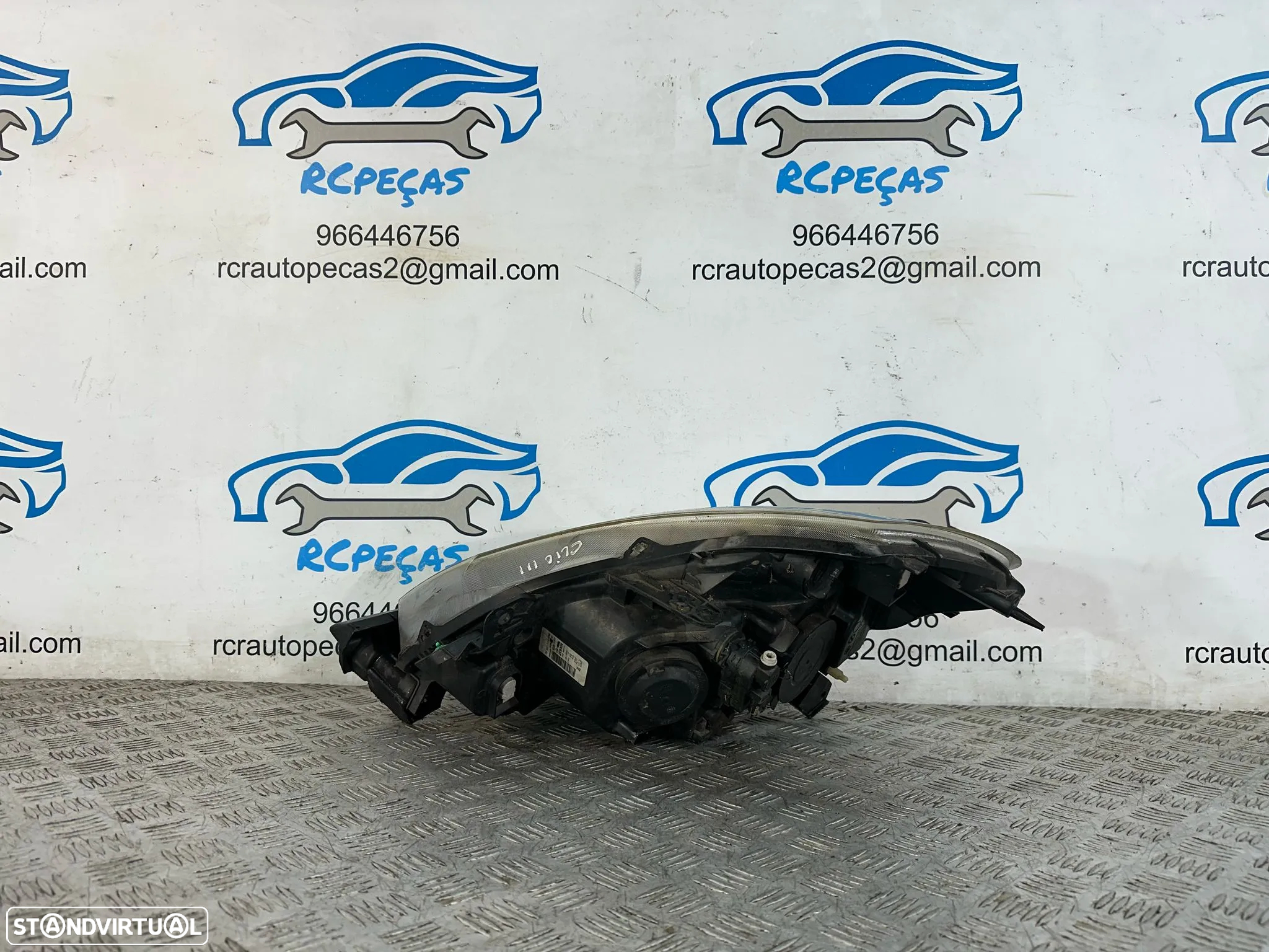 .Farol Otica Frente Frontal Direita Original 8200244906 Renault Clio 3 Fase 1 2005 - 2009 - 4