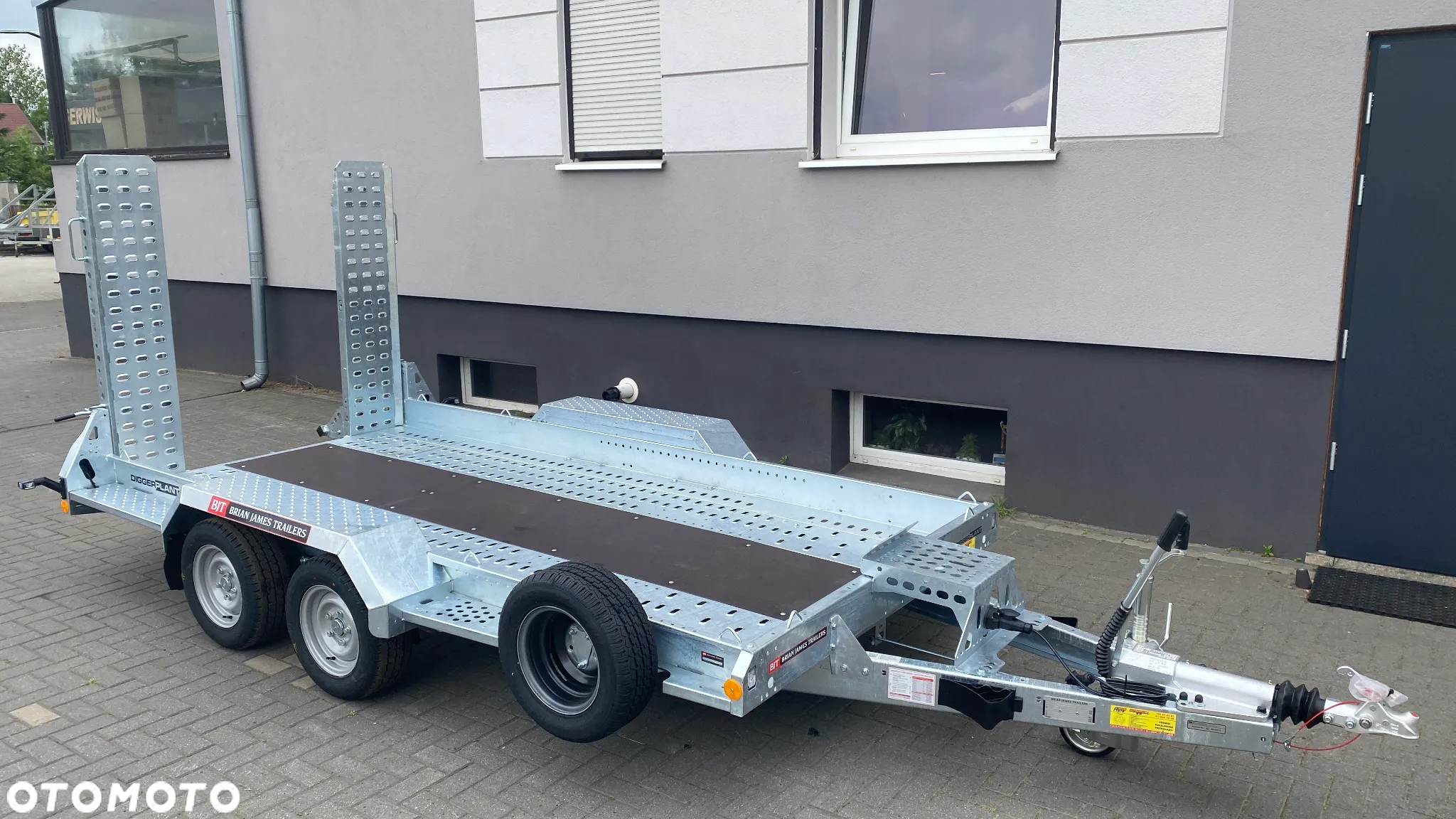 Brian James Trailers Digger Plant 2, 370X170 CM, DMC 3500 KG, z najazdami stalowymi 162 CM - 2