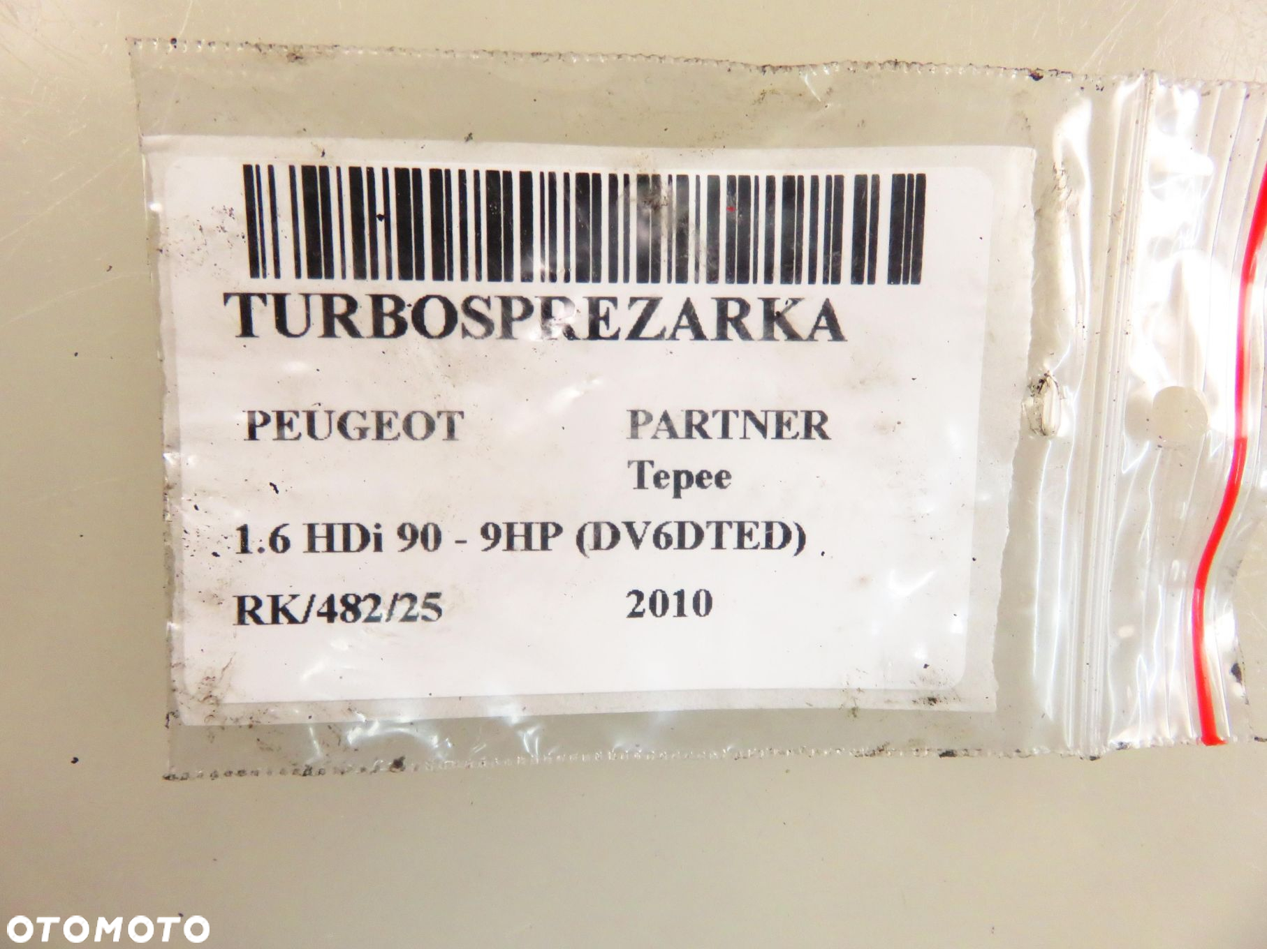 TURBOSPRĘŻARKA PEUGEOT PARTNER 1.6 e-HDi 9673283680 9HP (DV6DTED) - 10