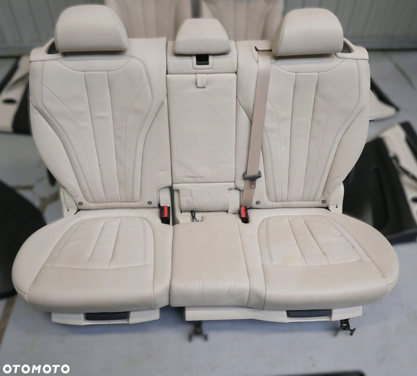 BMW X5 F15 TYLNA KANAPA REGULOWANA SKŁADANA DZIELONA ELFENBIENWEISS - 1