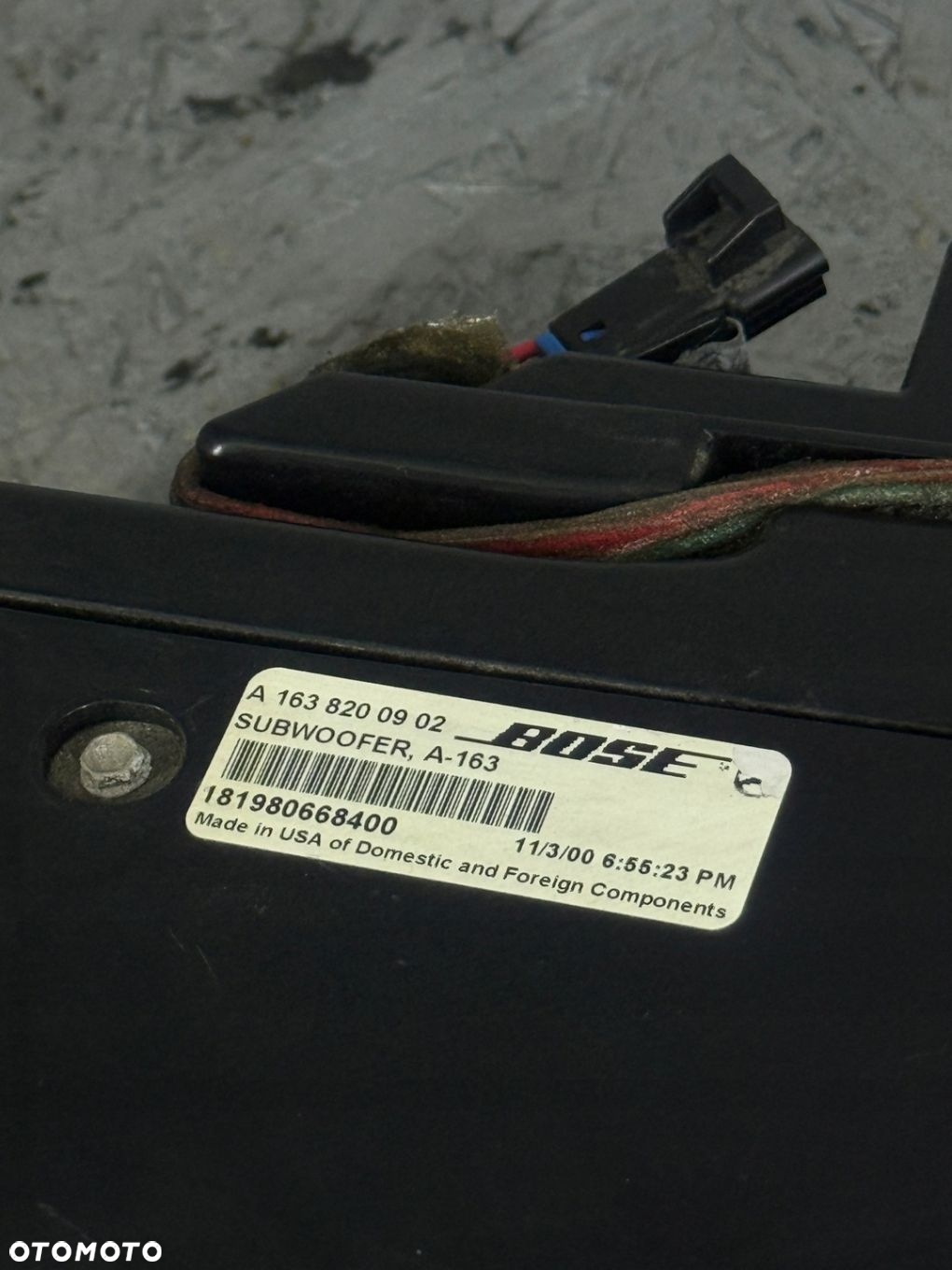 Głośnik SUBWOOFER BOSE Mercedes ML163 - 3