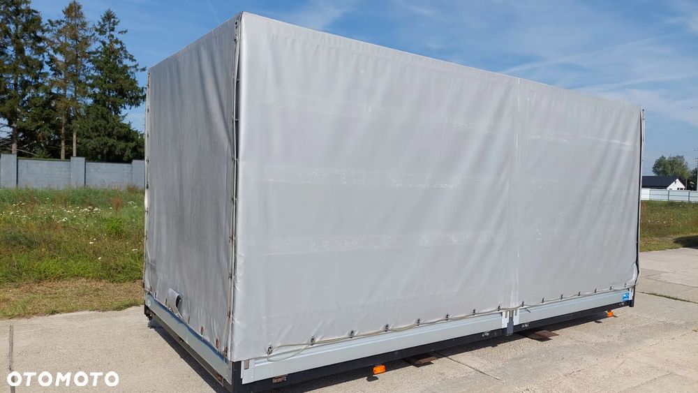 PLANDEKA SKRZYNIA PAKA R2019 WYMIARY: DŁ. 4,96M, SZER. 2,27M WYS. 2,35M - 2