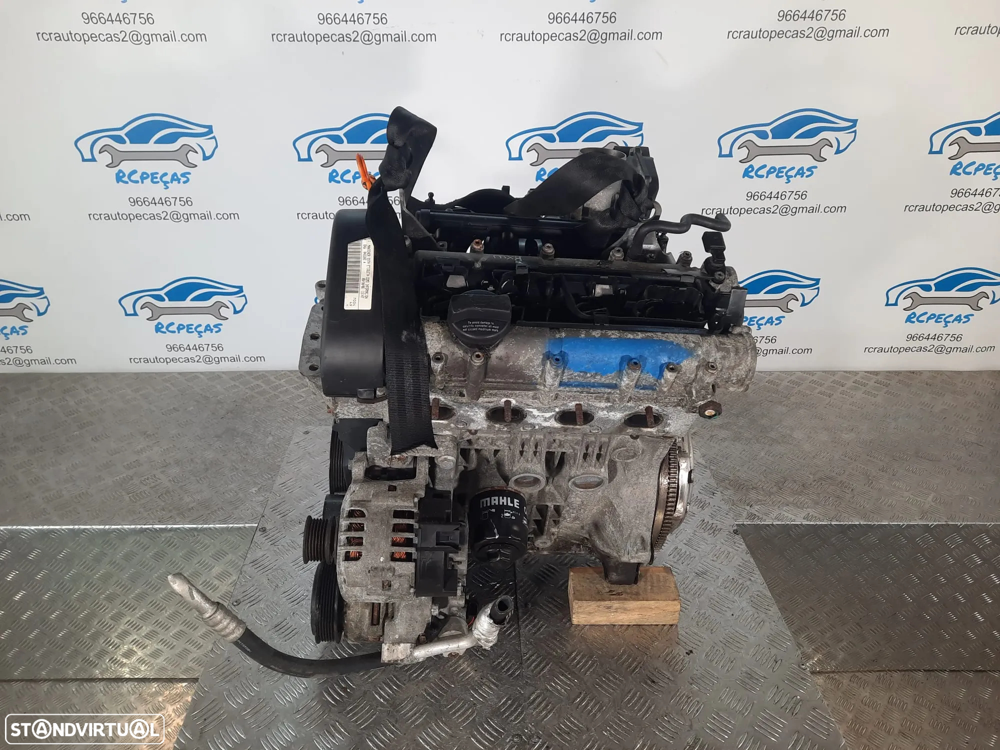 .MOTOR COMPLETO 1.4i 16V 85CV BXW SEAT IBIZA LEON CORDOBA TOLEDO SKODA FABIA ROOMSTER VW VOLKSWAGEN POLO GOLF MOTOR ARRANQUE ALTERNADOR BIMASSA COMPRESSOR EMBRAIAGEM BOMBA DIRECAO INJETORES - 6