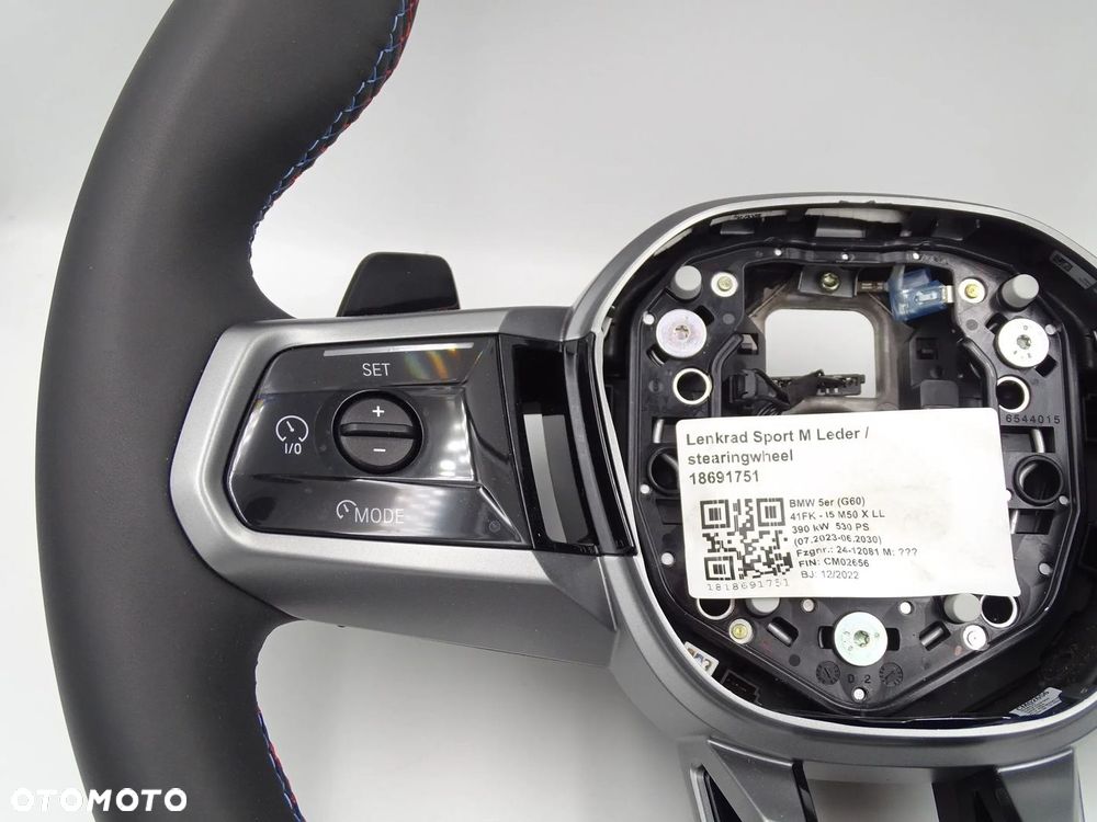 BMW i7 G70 i5 G60 M5 KIEROWNICA M PAKIET ŁOPATKI MULTIFUNKCJA ORYGINAŁ NOWA - 2