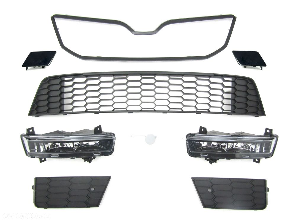 Kratka / Kratki w zderzak przedni Skoda Octavia 3 13 - 17 RS + halogeny - 1