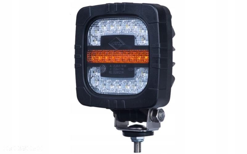 LAMPA ZESPOLONA LED PRZEDNIA TRAKTOR PRZYCZEPA 12/24V 3 FUNKCYJNA UCHWYT - 1