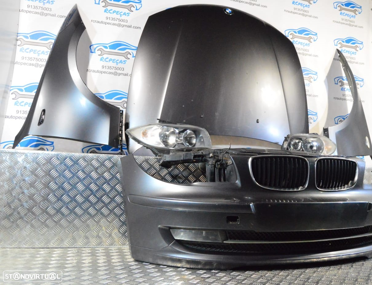 FRENTE COMPLETA BMW SERIE 1 E87 E81 LCI CAPOT PARACHOQUES GUARDA-LAMAS OTICAS RADIADOR VENTILADOR FRENTE FIBRA REFORÇO - 4
