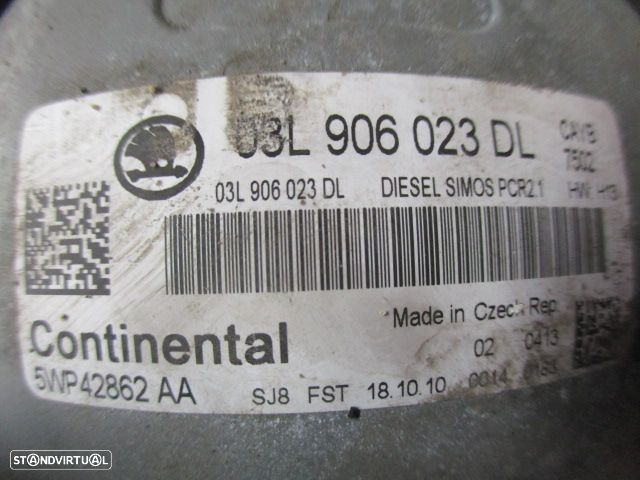 Centralina 03L906023DL 5WP42862AA 6R7937087F 10024249 SKODA FABIA 2 SW 2011 1.6TDI 90CV 5P CINZA ORIGINAL - 5