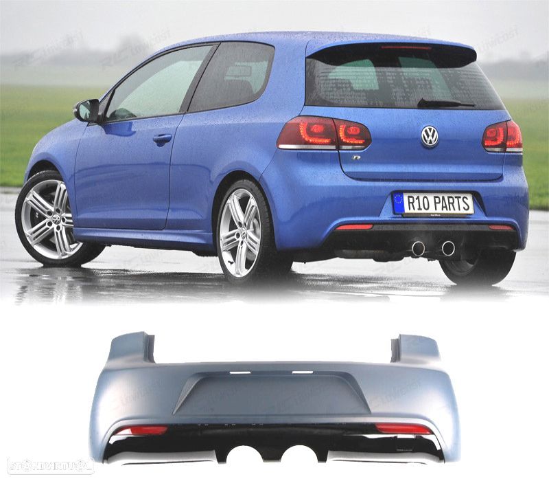 PARA-CHOQUES TRASEIRO VOLKSWAGEN VW GOLF 6 08-12 LOOK R20 - 1