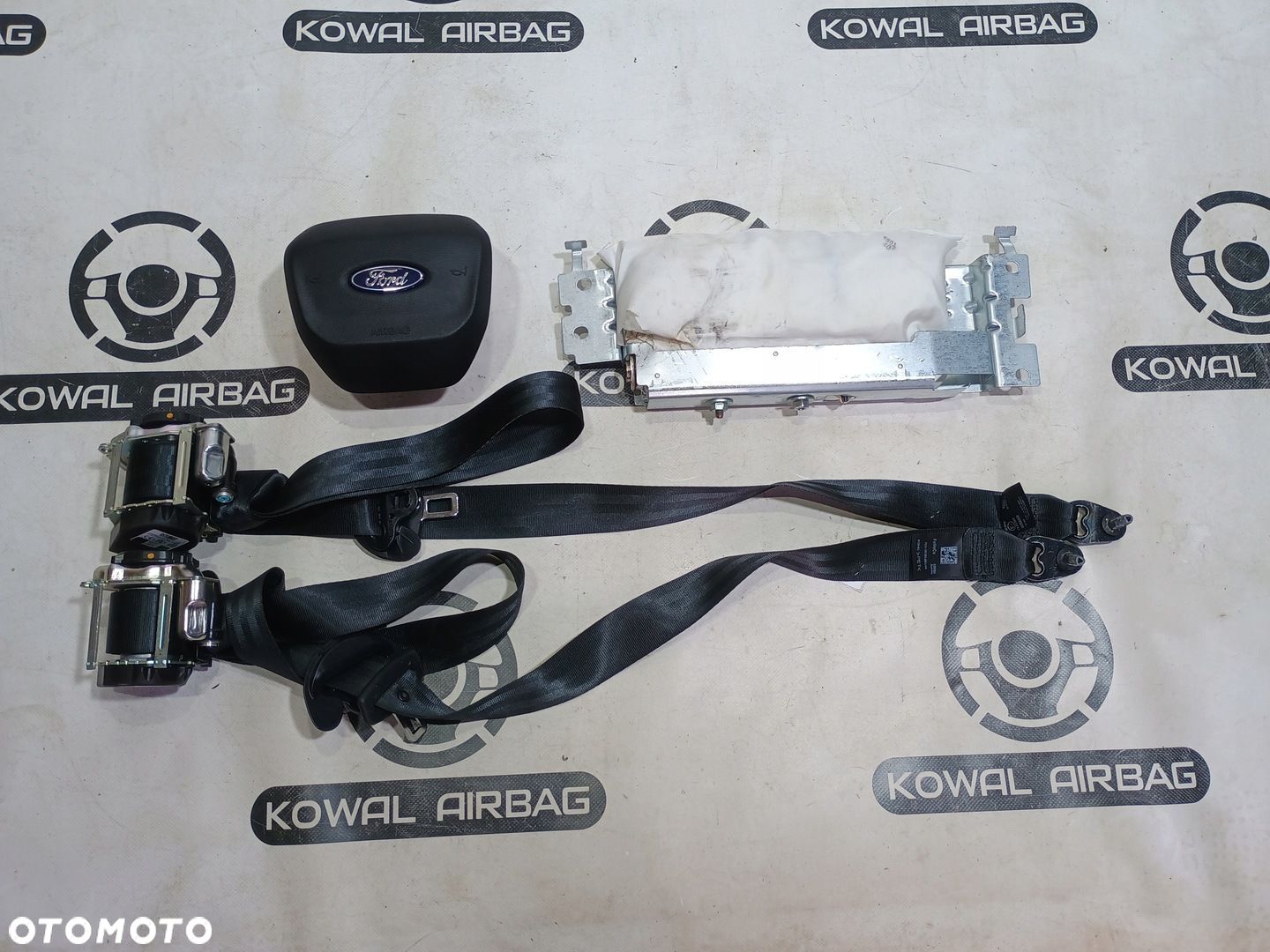 FORD TRANSIT CUSTOM II MK2 AIRBAG PODUSZKA KIEROWCY PASAŻERA ZAŚLEPKA PASY - 1