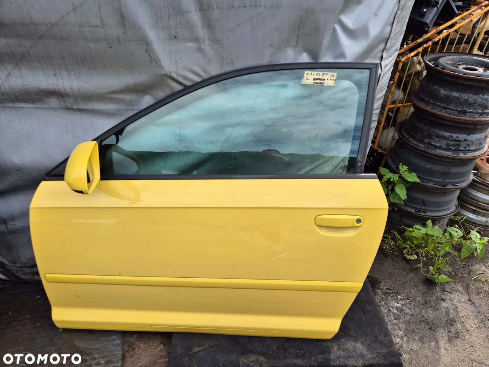 DRZWI PRZEDNIE LEWE KOD LAK. LY1H AUDI A3 8P0 - 1