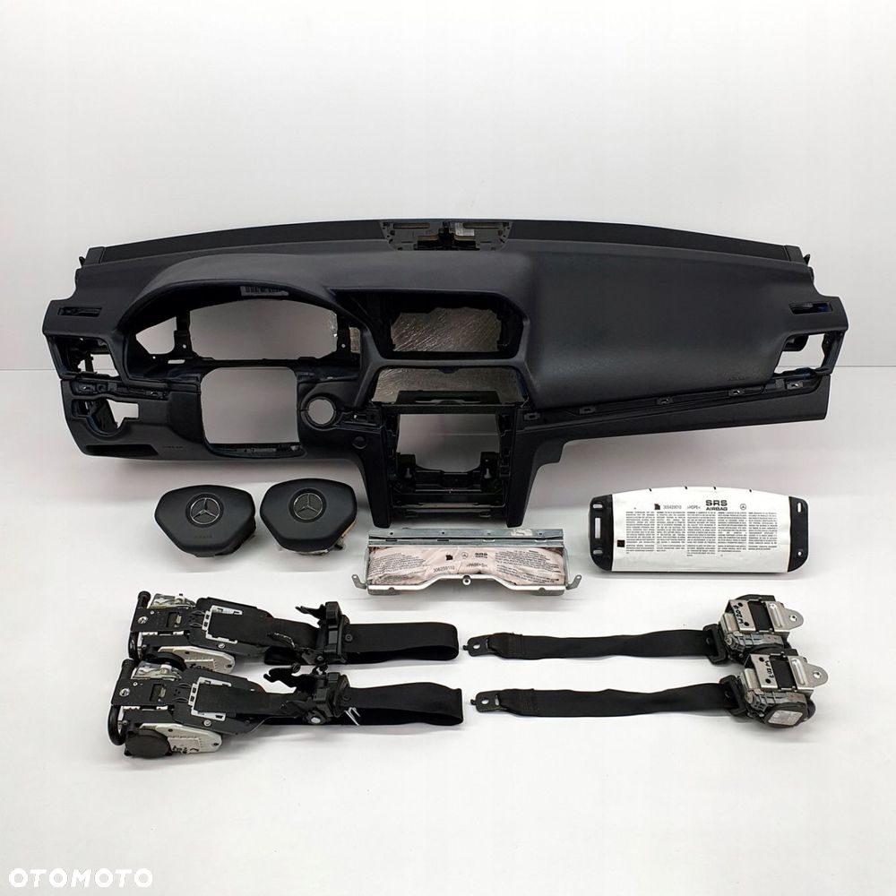 MERCEDES E KLASA W207 DESKA ROZDZIELCZA KONSOLA KOKPIT PULPIT PODUSZKI AIRBAG AIR BAG PASY KIT SET - 1