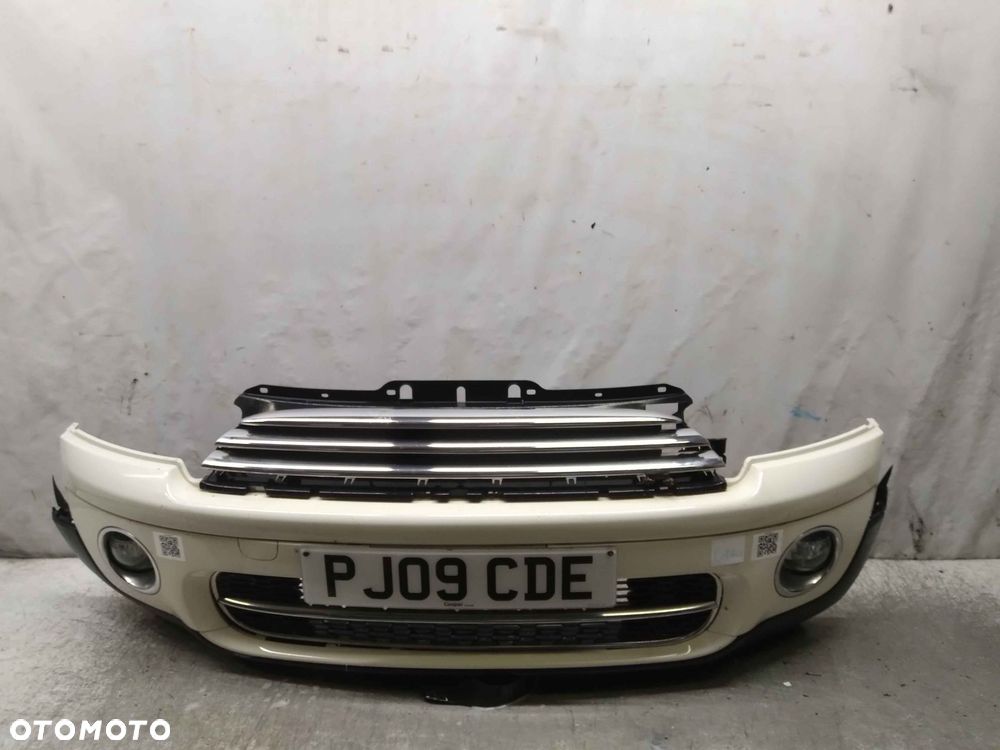 $ ZDERZAK PRZÓD PRZEDNI MINI COOPER D R56 HALOGENY GRILL 850/0 BIAŁY - 1