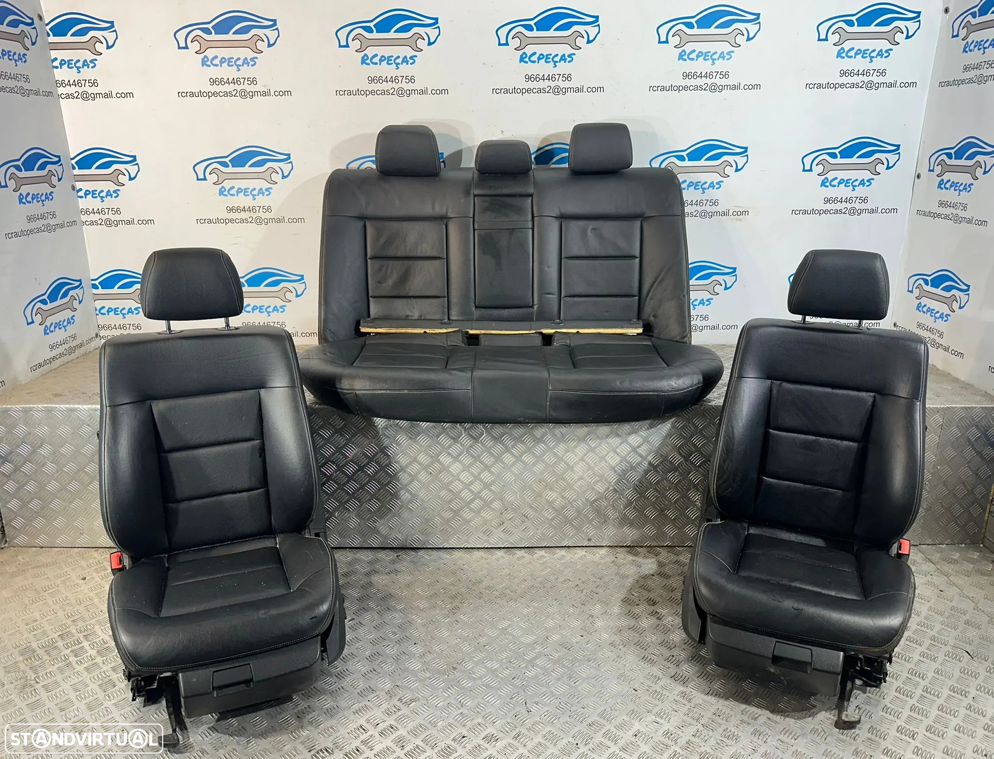 .Conjunto Bancos Pele Tecido Elétricos Frente Frontais Tras Traseiros Originais AMG Sport Mercedes-Benz Classe C W212 S212 Carro Sedan 2009 - 2016 - 2