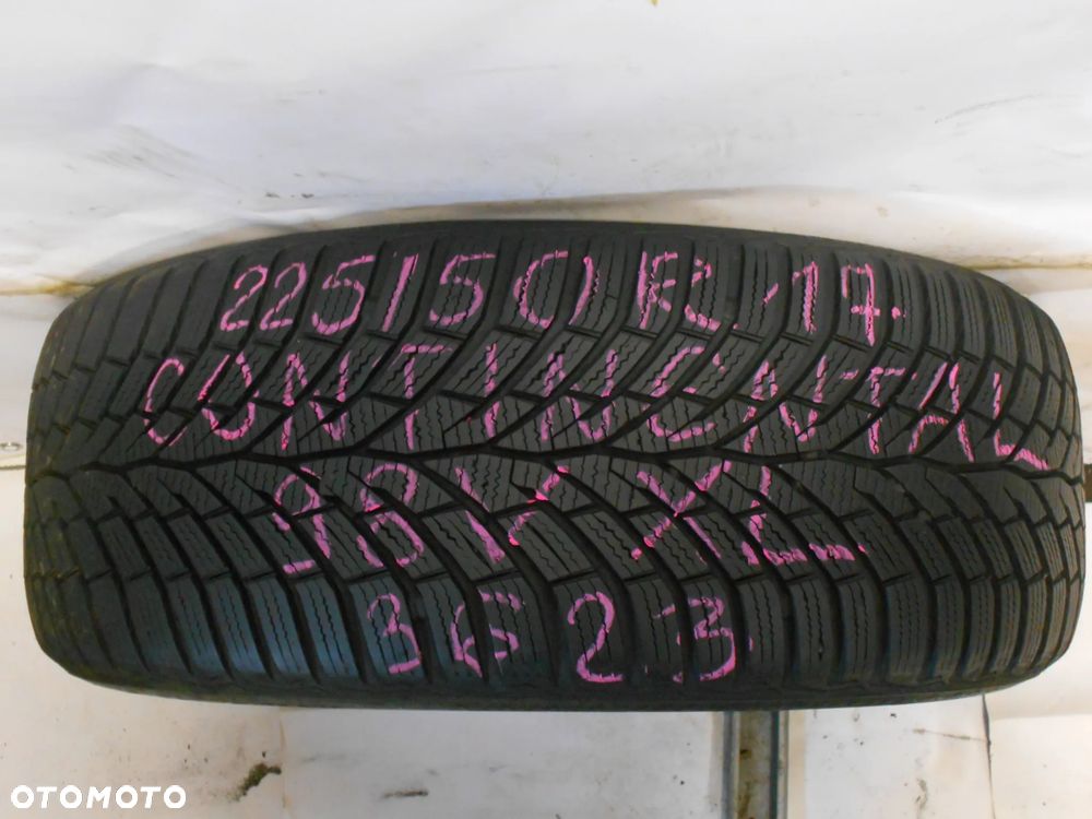 OPONA POJEDYNKA  225/50R17 CONTINENTAL WINTER CONTACT TS 870 XL DOT 3623 7.6MM - 1