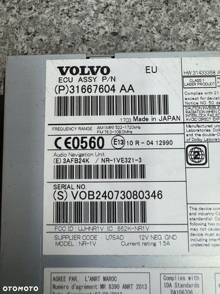 radio nawigacja volvo v60 s60 ii 2013-2018 31667604 - 4