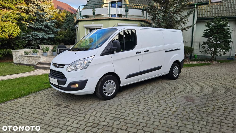 Ford Custom 2,0TDCI L2H1 Długi 194t.km. Pełen Serwis Ford Klima Webasto Hak Parktronik 2xDrzwi - 1
