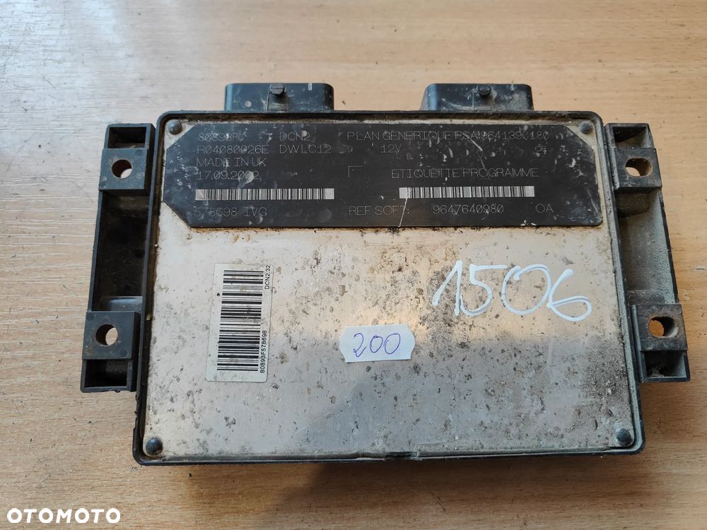 Sterownik silnika PSA Peugeot 9647640980 - 3