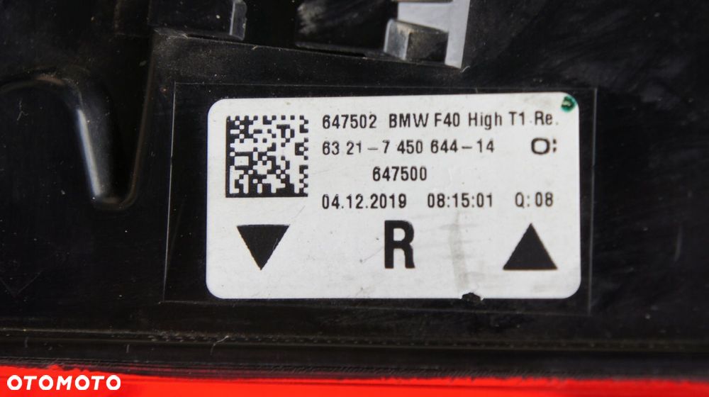 TYLNA PRAWA LAMPA BMW 1 I F40 LED - 6