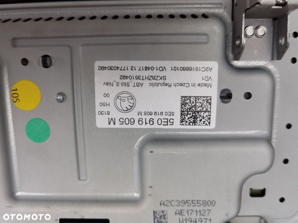 Skoda Octavia 5E nawigacja czytnik wyświetlacz 5E0919605M 5E3035816D - 4