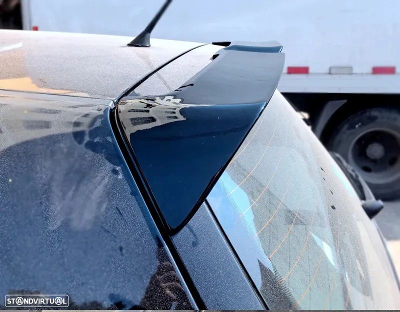 Aileron / lip / spoiler traseiro em plástico ABS (por pintar ou em preto piano brilhante) para VW Golf 4, 3/5 portas hatchback 1998-2004 - 7
