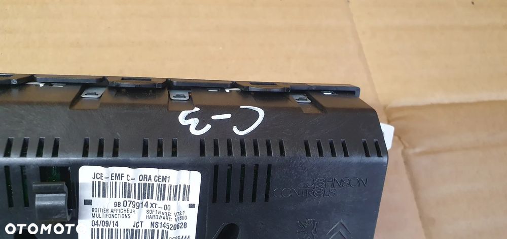 Wyświetlacz radia zegarek Citroen C3 II 98079914XT - 7
