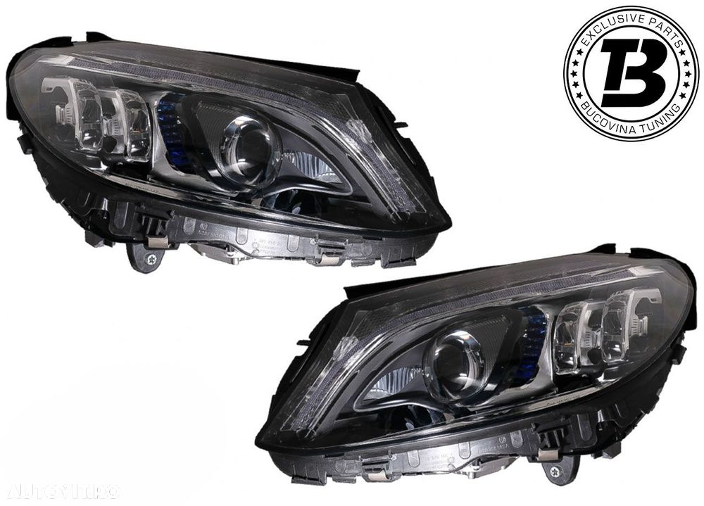 Faruri FULL Multibeam LED compatibile cu Mercedes C Class W205 - 9