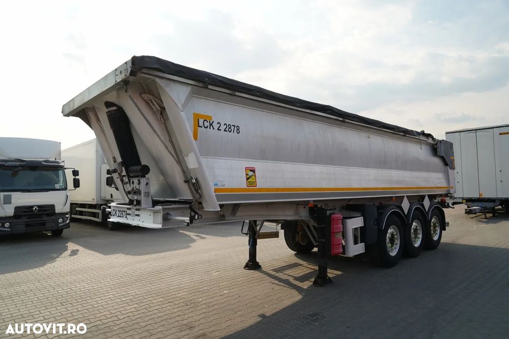 Benalu 557 BASCULĂ BENALU / 25 m³ / HYDROCLASP / ALUMINIU / 2X AXE RIDICABILE / PRELATĂ ELECTRICĂ / JANTE DIN ALIAJ / - 4