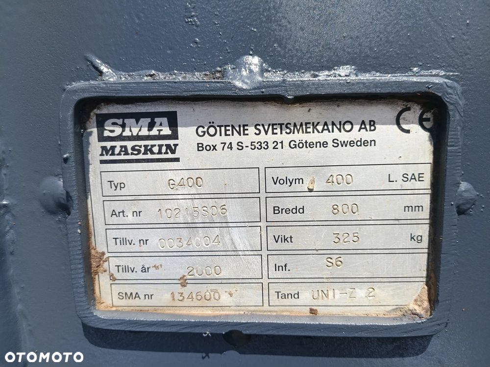 Łyżka do koparki z zębami S60 - 7
