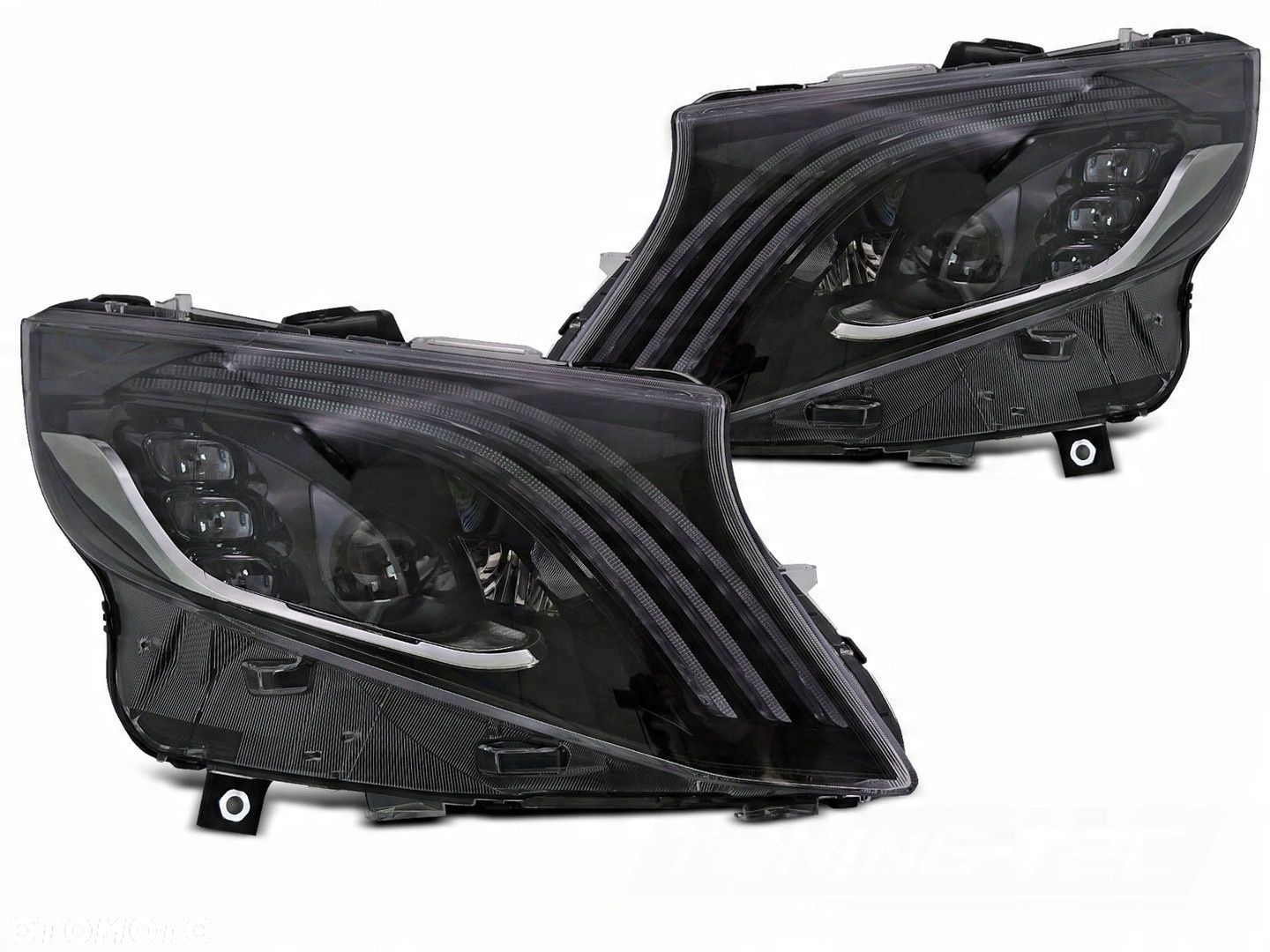 Reflektor Lampa kpl Vland Full Led Tuning Black Mercedes Vito V-klasa w 447 - 1