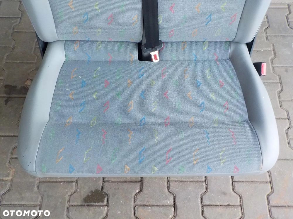 VW T5 FOTEL PODWÓJNY PASAŻERA PRZÓD DWÓJKA INKA - 3