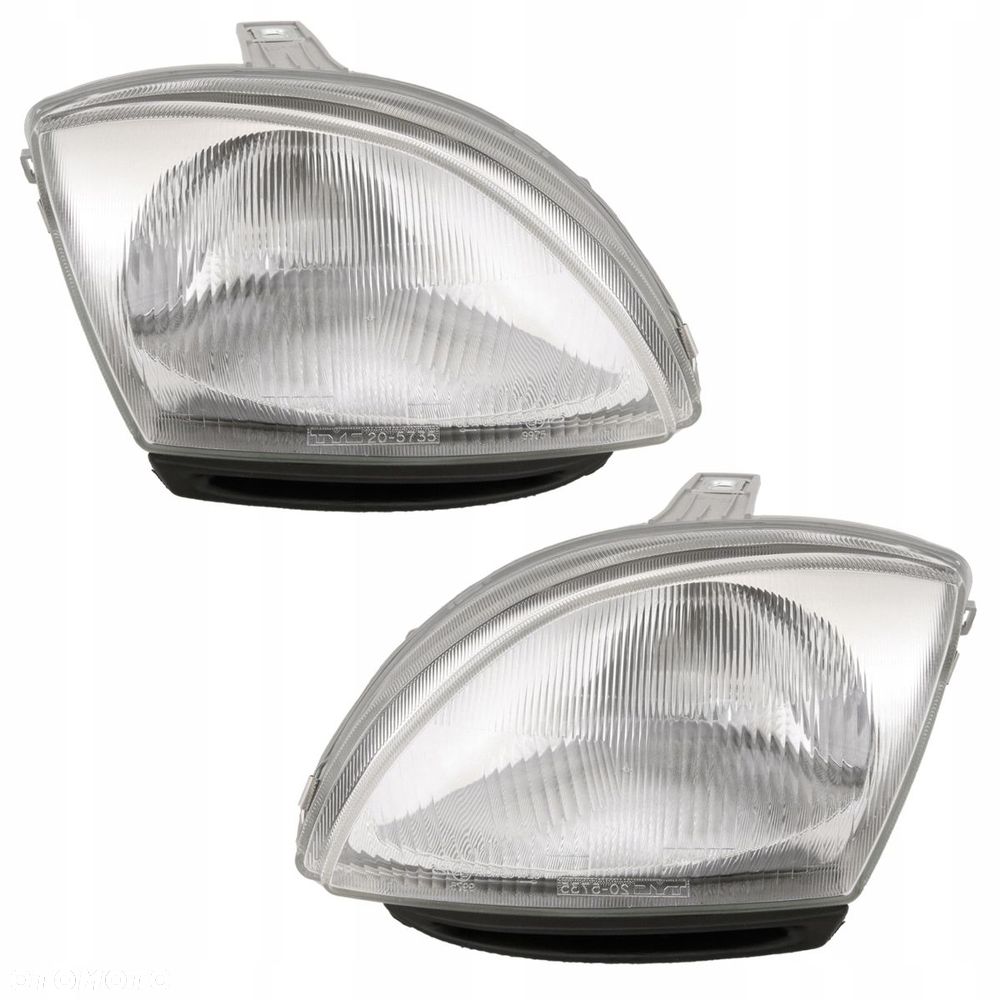 Reflektor Lampa Tyc Fiat Seicento 600 1998-2000 kpl - 1