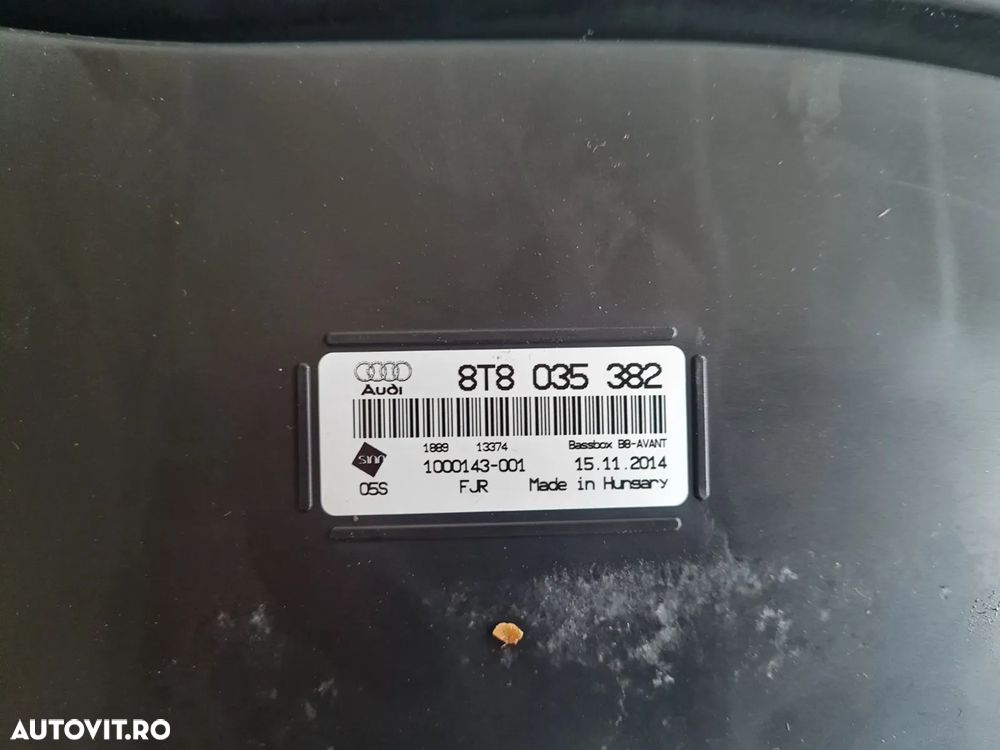 Difuzor Tub De Bass Audi A4 B8 Q5 Q3 A5 2.0 Tdi Euro 5 Cod Motor CJC Cutie Automata NYM An 2012-2013-2014-2015 Cod 8T8035382 Dezmembrez Audi A5 Facelift 2.0 Tdi Automat Motor CJC Cutie Automata NYM Volan Stanga Xenon Piele An 2012-2013-2014-2015 - 8