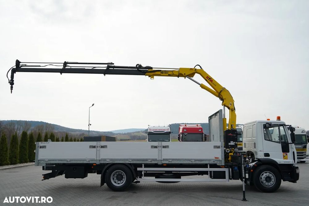 Iveco 180E25 / 4X2 / 7.5m LIVRARE + HYVA HB150X MAX. CAPACITATE DE RIDICARE 5.200 KG / RADIOCOMANDĂ / ROTATOARE / AUTOMATĂ - 6